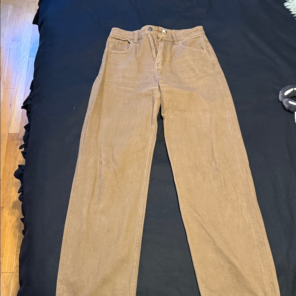 Motel Rocks Tan Boot Cut Jeans